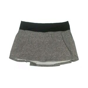 Lululemon Pace Rival Skirt Skort Heather Lux Multi Black Womens 6 Tennis Preppy